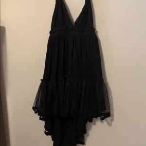 Black hi-Lo mini dress